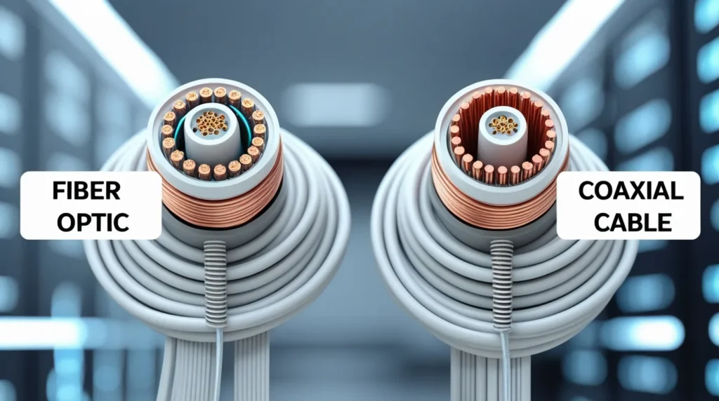 fiber optic vs coaxial cable