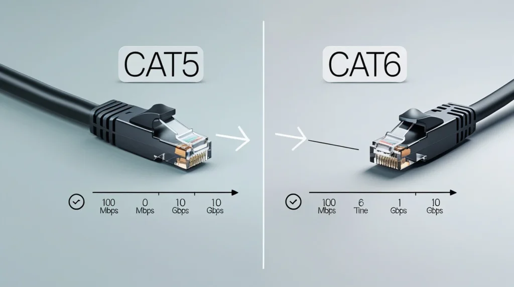 what is the difference between cat5 and cat6