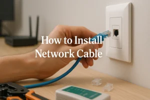 How to Install Network Cable