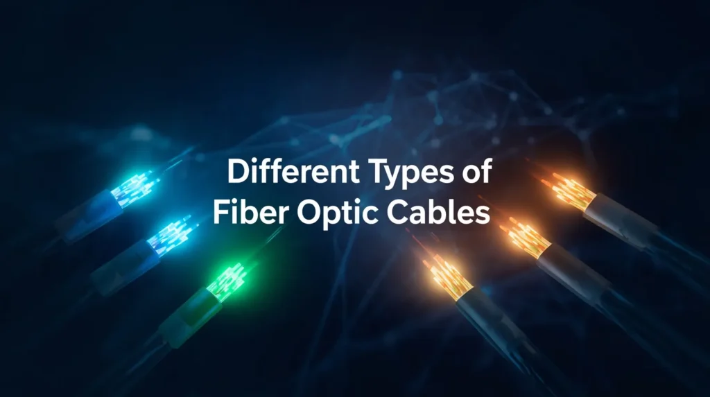 different types fiber optic cables